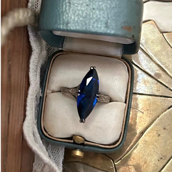 Antique Jewelry - Vintage/Antique 10K Blue Spinel